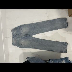 Missy empire perrie straight leg split detail jean